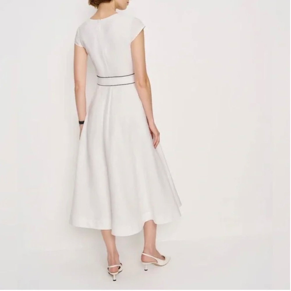 Reformation Felipe Belted Linen Dress In White, NWOT, never worn, no flaws. - Picture 4 of 16